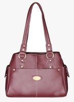 FOSTELO Maroon Polyurethane (Pu) Handbag