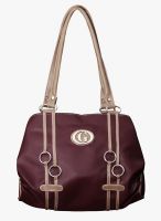 FOSTELO Maroon Polyurethane (Pu) Handbag