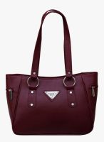 FOSTELO Maroon Polyurethane (Pu) Handbag