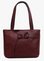 FOSTELO Maroon Polyurethane (Pu) Handbag