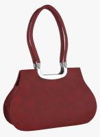 FOSTELO Maroon Polyurethane (Pu) Handbag