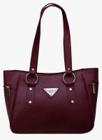 FOSTELO Maroon Polyurethane (Pu) Handbag