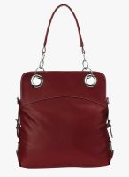 FOSTELO Maroon Polyurethane (Pu) Handbag