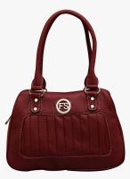 FOSTELO Maroon Pu Handbag