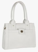 FOSTELO White Polyurethane (Pu) Handbag