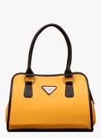 FOSTELO Yellow Polyurethane (Pu) Handbag