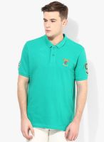 FREECULTR Green Solid Polo T-Shirt