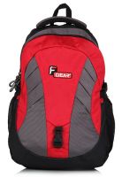 F GEAR 15 Inches Archer Black Red Laptop Backpack