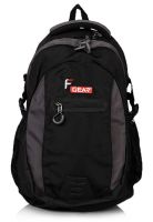 F GEAR 15 Inches Clan Black Grey Laptop Backpack
