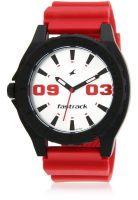 Fastrack 9462Ap02 Red/Silver Analog Watch
