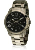 Fossil Fs4831 Dark Grey/Blue Chronograph Watch