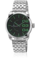 Giani Bernard Speedometer Ii Gb-1112A Silver/Green Analog Watch