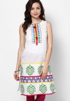 Gili Off White Printed Kurta