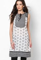 Gili White Printed Kurtis