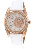 Gio Collection G0041-04 White/Two Tone Analog Watch