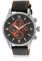Gio Collection Gad0038-E Black/Orange Chronograph Watch