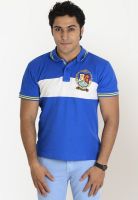 Globus Blue Solid Polo T-Shirts