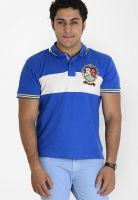 Globus Blue Solid Polo T-Shirts