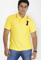 Globus Yellow Solid Polo T-Shirts