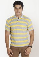 Globus Yellow Striped Polo T-Shirts