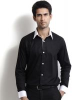 I Know Men's Solid Casual Black Shirt