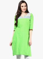 Indidori Green Printed Kurti