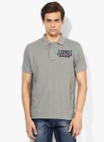 Jack & Jones Grey Polo T-Shirt