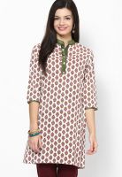 Jaipur Kurti Off White Printed Kurta