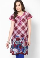 Jaipur Kurti Pink Printed Kurtis