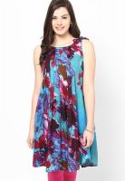 Jugnu Blue Printed Kurtis