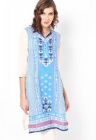 Karigari White Printed Kurtis