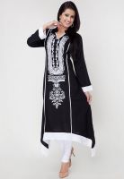 Kurti'S Black Embroidered Kurtis