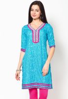 Kurti'S Blue Printed Kurtis