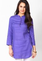 Kurti'S Blue Solid Kurtis