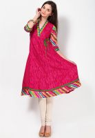 Kurti'S Fuchsia Printed Kurtis