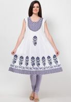 Kurti'S White Printed Kurtis