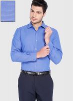 Mark Taylor Blue Check Slim Fit Formal Shirt