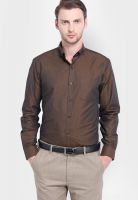 Mark Taylor Brown Slim Fit Formal Shirt