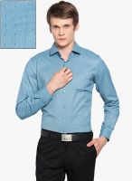 Mark Taylor Green Solid Slim Fit Formal Shirt