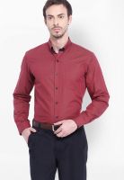 Mark Taylor Red Slim Fit Formal Shirt