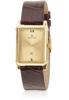 Maxima 29126Lmgy Brown/Golden Analog Watch