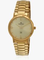 Maxima Golden Analog Watch