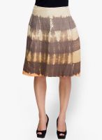 Oxolloxo Brown A-Line Skirt