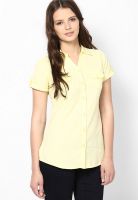 People Yellow Solid Shirt