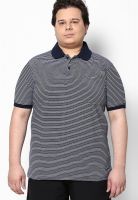 Pluss White Checked Polo T-Shirts