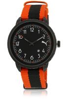 Puma Pu103391002U Orange/Black Analog Watch