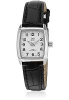 Q&Q P331J304Y Black /White Analog Watch