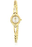 Q&Q S085-001Y Golden/White Analog Watch