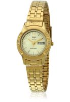 Q&Q S115-010NY Gold/Golden Analog Watch