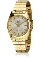 Q&Q S116-010Ny Golden/Silver Analog Watch